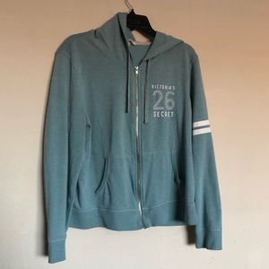 Victoria Secret Blue zip up hoodie